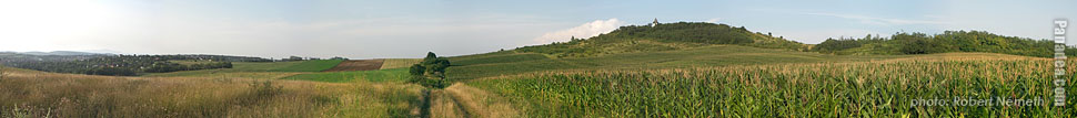 Somlyó Hill (Gyertyános) - Mogyoród, Ungarn - Panorama (Panoramafoto)