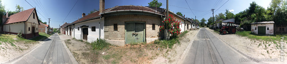 Somlói út, wine cellars - Mogyoród, Ungarn - Panorama bilde