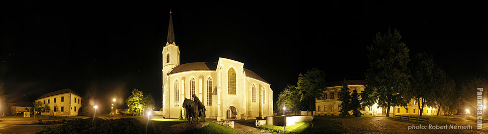 Castle Church - Sárospatak, 헝가리 - 파노라마 사진 (파노라마 이미지)