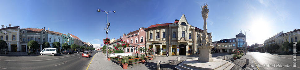 Fő Square - Tapolca, Mađarska - Panorama foto (panoramska slika)