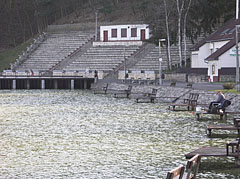 The seating area of the open air theater by the lake - Bánk, Maďarsko