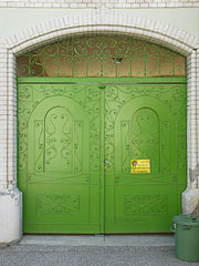 Green iron door - Nagykőrös, Macaristan