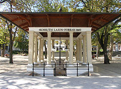 The well-pump room (pavilion) of the Kossuth Lajos drinking fountain was built in 1800 - Balatonfüred, Ungaria