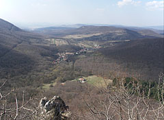 View from Fekete-kő (literally "Black Rock") towards Pilisszentlélek village - Pilis Mountains (Pilis hegység), Ungaria