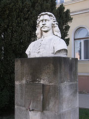 Bust sculpture of Francis II Rákóczi Hungarian prince of Transylvania - Szécsény, Ungaria