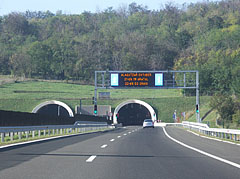 The eastern entrance of the tunnel pair at Bátaszék (also known as Tunnel "A") on the M6 motorway (this section of the road was constructed in 2010) - Szekszárd, Hungria