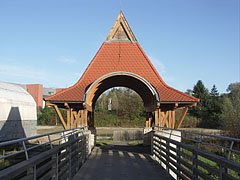 The bridge of the riverside walkway over the Barcs-Komlósdi-Rinya Stream - Barcs, Ungheria