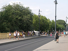 The southern exit road of the Margaret Island (way up to the Margaret Bridge) - Budapest, Ungheria