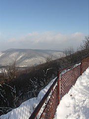 The observation point on the mountaintop in winter - Dobogókő, Ungheria