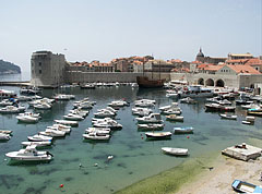 The City Harbour and the Small Arsenal from the St. Luke's tower and fortress - Dubrovnik (Ragusa), Croazia