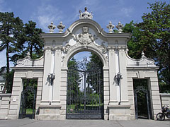 The wonderful baroque wrought-iron gate of the park of the Festetics Palace - Keszthely, Ungheria