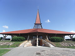 The interesting, astounding shaped but nice Roman Catholic Church of St. Joseph the Worker ("Munkás Szent József-templom") - Szerencs, Ungheria