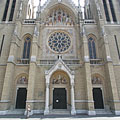 The main facade of the St. Elizabeth of Hungary Parish Church - Budapest, Hongrie