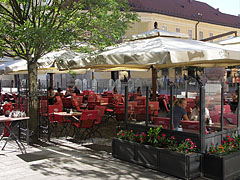 Terrace of the Pátria Coffee House - Székesfehérvár, Hongrie