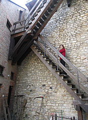 Stairs in the Máré Castle - Magyaregregy, Унгария