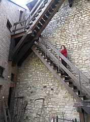 Stairs in the Máré Castle - Magyaregregy, Hongarije