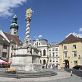 Holy Trinity Column in the main square, in front of the Kecske Church (or literally "Goat Church") - Sopron, Ουγγαρία