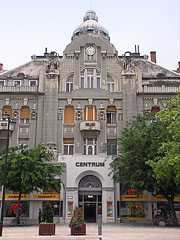 The facade of the fromer Savings Bank of Szombathely building - Szombathely, Hungary
