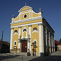 The Transfiguration of Our Lord Greek Catholic Church (in Hungarian "Urunk Színeváltozása templom"), viewed from the street - Nyírbátor, Mađarska