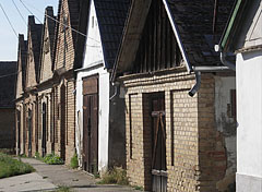 Row of older wine cellars - Paks, Macaristan