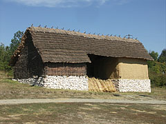 Sheaves of reed in a barn in the so-called "Barn enclosure" ("Csűröskert") - Szentendre, Macaristan