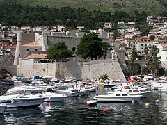 The Saint Luke's Fortress, from the water of the harbour - Dubrovnik, Croația