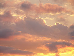 Burning clouds before sunset - Mogyoród, Ungaria