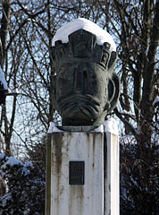 Statue of Saint Lazar of Serbia (Lazar Hrebeljanović) Serbian prince and tsar in the garden of the Belgrade Church - Szentendre, Hungria