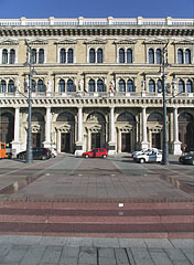 Corvinus University of Budapest, the south-western facade, facing to the Danube River - Budapest, Ungheria