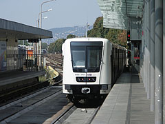 A new white Alstom metro train - Budapest, Ungheria