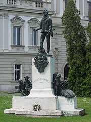 Statue of Count György Festetics in the palace garden - Keszthely, Ungheria