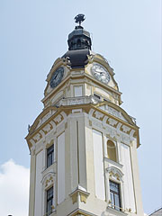 The tower of the City Hall with the clock - Pécs, Ungheria