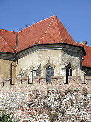 The gothic castle chapel viewed from outside - Siklós, Ungheria