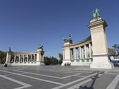 The historical colonnade of the Millennium Memorial - Budimpešta, Madžarska