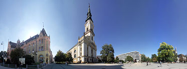 ××Kossuth Square, City Hall & Nagytemplom (Old Church) - Kecskemét (Кечкемет), Венгрия