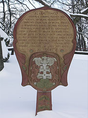 "The prayer of the forest" on a carved wooden board - Dobogókő, Ungarn