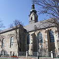 Once the today baroque style Roman Catholic Franciscan Church was a part of the medieval Castle of Szécsény - Szécsény, Ungarn