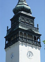 The steeple (tower) of the Reformed church of Nagykőrös - Nagykőrös, Hongarije