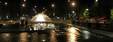 Kossuth Lajos Square, Fountains - Gyula, Ungari