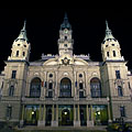 The neo-baroque Town Hall of Győr at night - Győr, Ουγγαρία