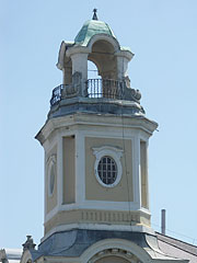 The tower of the Hotel Tisza - Szolnok, ハンガリー