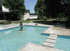 Fountain pools in the Stefánia Park - Budapešť, Maďarsko