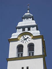 The steeple (tower) of the Reformed Church of Szada - Szada, Maďarsko