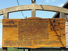 Information board of the Old Village ("Ófalu") - Hollókő, Macaristan