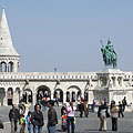 The neo-romanesque style Fisherman's Bastion ("Halászbástya") - Budapesta, Ungaria