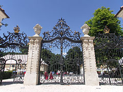 The ornate wrougth iron main gate - Fertőd, Hungria