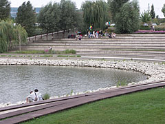 Stepped terraces at the north edge of the bay - Budapest, Ungheria