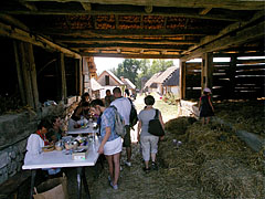 Handicraft demonstration in the barn (in the "common yard of the Palóc kin") - Szentendre (Sant'Andrea), Ungheria