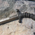 The "Sword of Attila" on the Millenium Monument - Püspökladány, Unkari