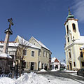 Main square of Szentendre in wintertime - Szentendre (Święty Andrzej), Węgry